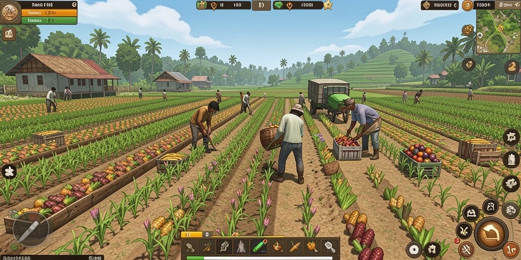 Tampilan awal permainan yang menggugah selera.