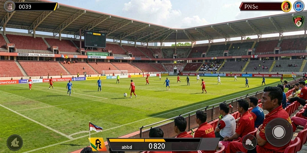 Screenshot menampilkan karakter utama dalam pertarungan epik.