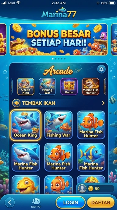 Cuplikan layar menu unduhan marina77 untuk perangkat Android
